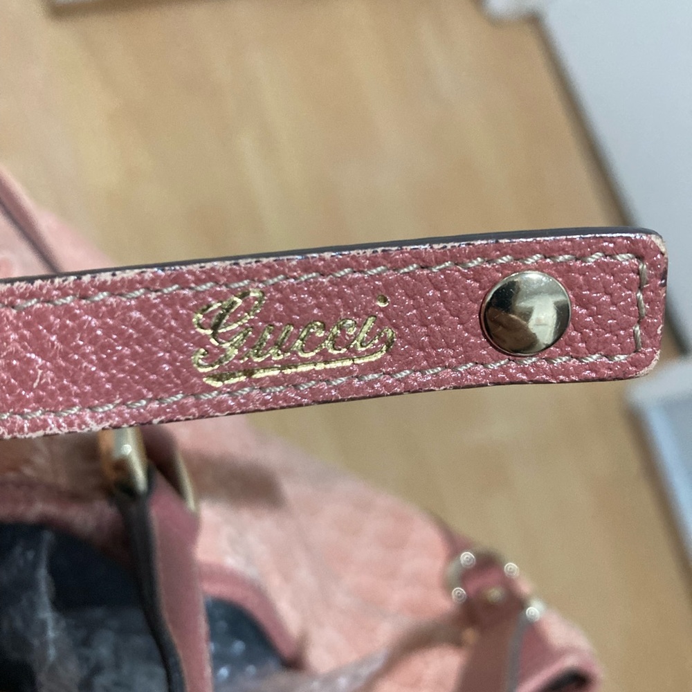 Gucci Pink Monogram Shoulder Bag - Picture 11 of 16